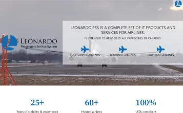 Глобальная система Leonardo Вид на ноутбуке