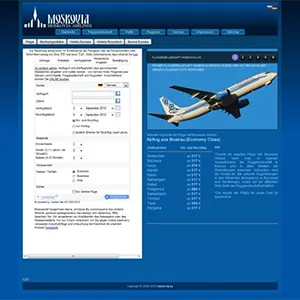 European website of Moskovia Airlines
